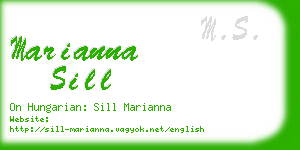 marianna sill business card